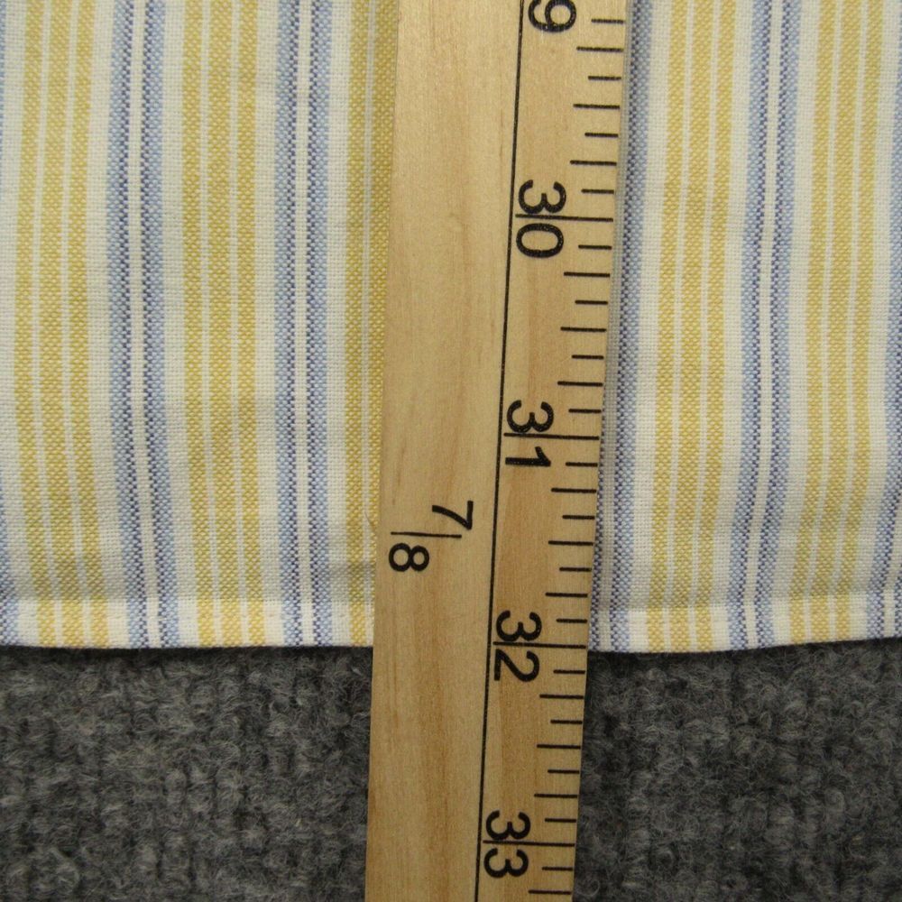 Ralph Lauren Shirt Mens Extra Extra Large XXL Yellow Blue Striped Classic Fit - Picture 6 of 11